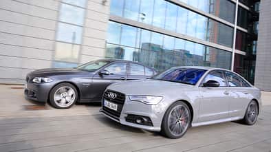 Audi A6 3.0 TDI Competition, BMW 535d, Seitenansicht