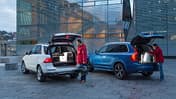 Mercedes GLE 500e, Volvo XC90 T8, Kofferraum