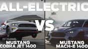 04/2021, Ford Mustang Cobra Jet vs. Mach-E 1400 Elektro Duell Viertelmeile