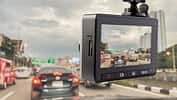 Car CCTV camera video recorder for driving safety on the road