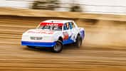 Liam Lawson - NASCAR Dirt-Car Challenge - Cotton Bowl Speedway - 2024