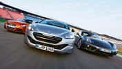 Peugeot RCZ R, Audi TTS, Porsche Cayman, Frontansicht