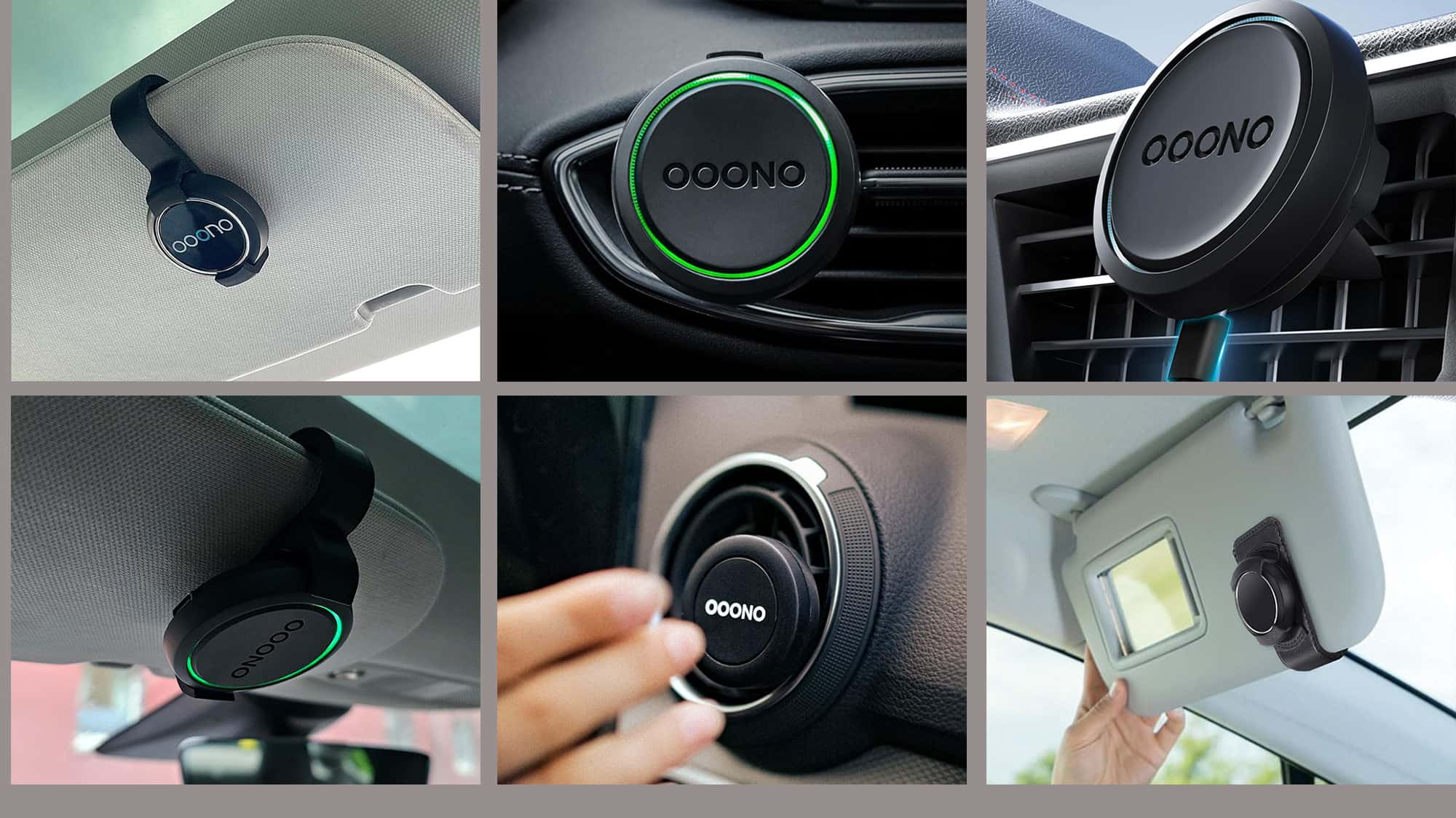 Ooono-Co-Driver-NO1-und-NO2-Sechs-praktische-Halterungen-f-r-den-Blitzerwarner