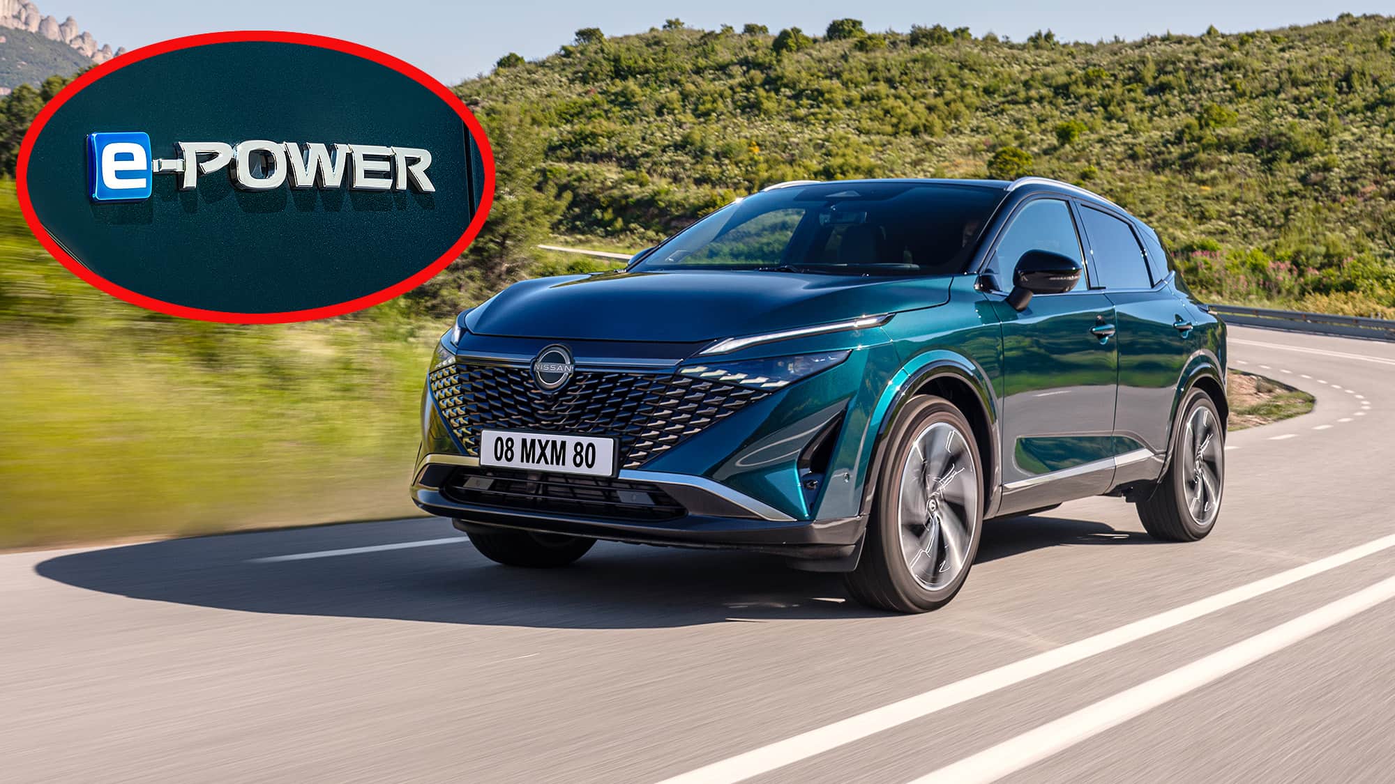 Modellpflege-f-r-Nissan-Qashqai-1-5-VC-T-e-Power-Neuer-Seltsam-Hybrid-deb-tiert-im-Qashqai