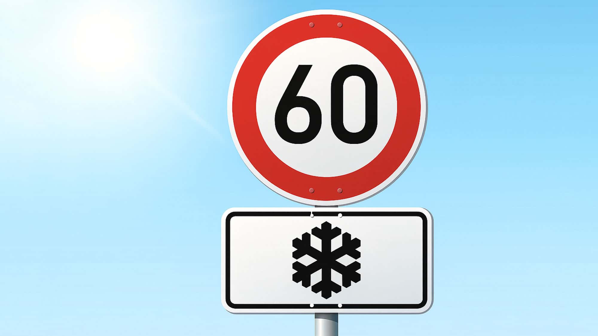 Schneeflocke-Tempolimit-gilt-auch-bei-Sonnenschein-Teurer-Irrtum