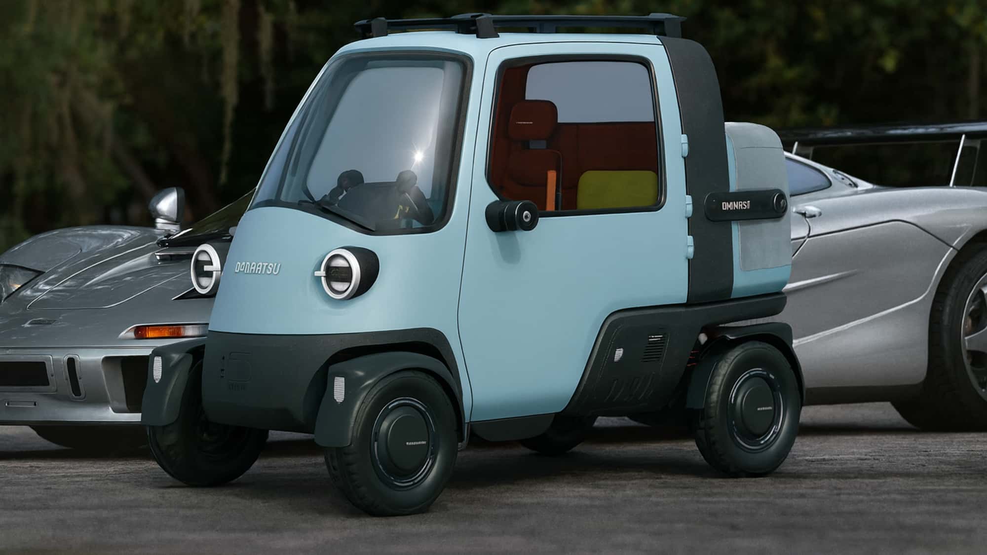 Daihatsu-Midget-X-Japan-Ape-mit-McLaren-F1-Sitzanordnung