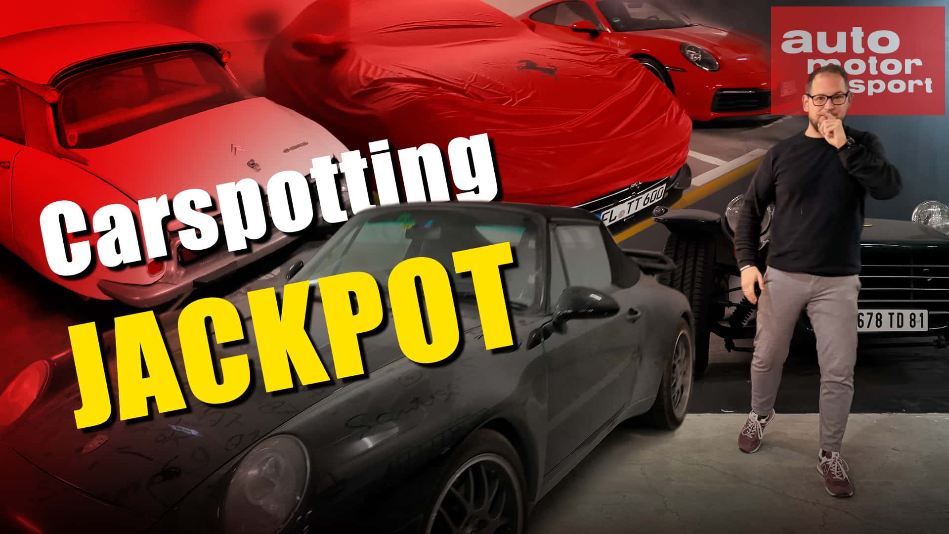 Sportwagen-Luxus-und-Klassiker-Wildes-Carspotting-im-Hafen-Parkhaus