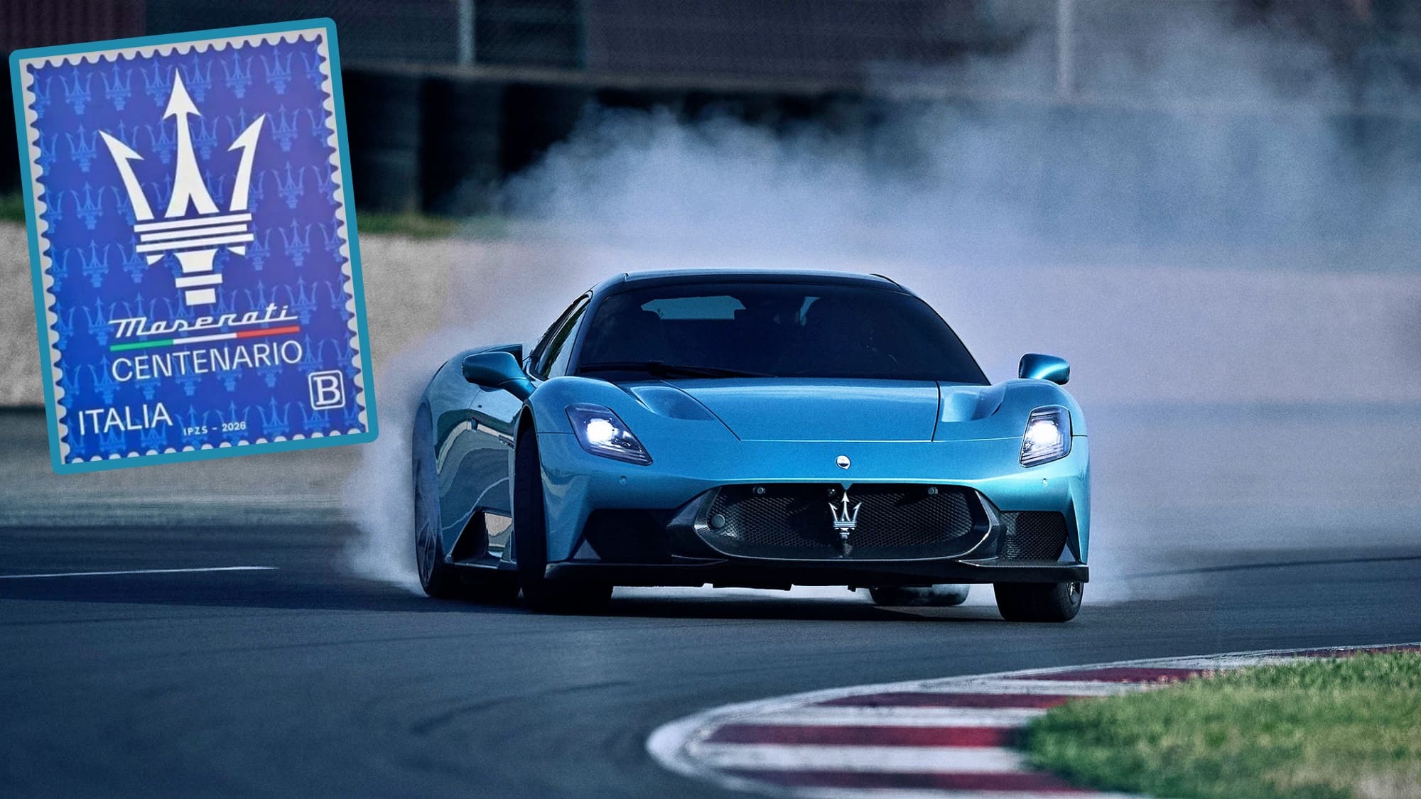 Neuer Maserati-Dreizack für 1,30 Euro: Post feiert 100 Jahre Maserati mit ...