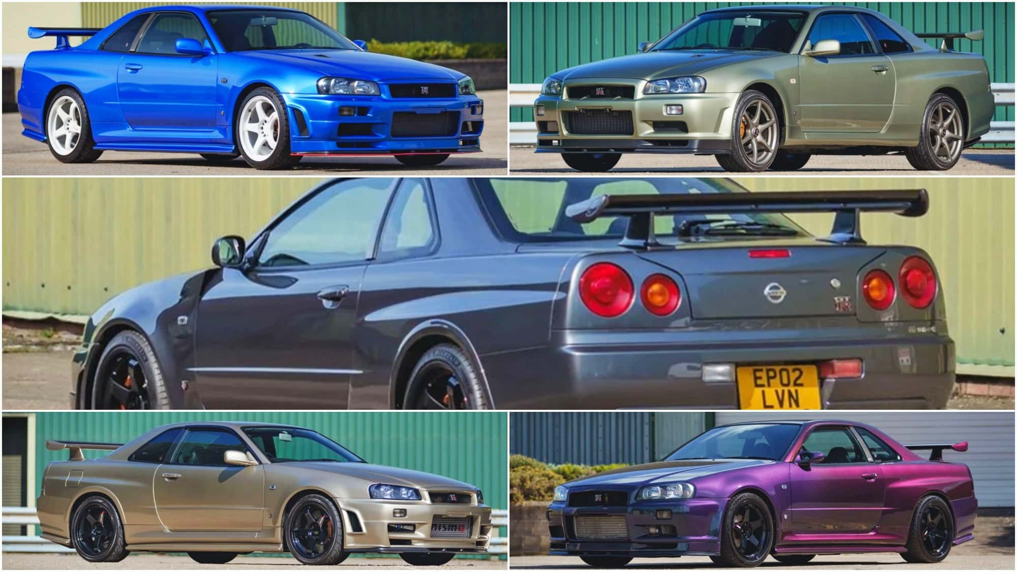 Nissan Skyline R34 GT-R: 5 Godzilla aus einer Sammlung