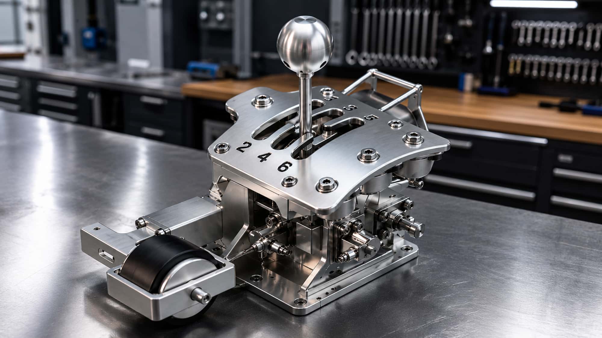 Spektakul-res-Ferrari-Patent-f-r-offene-Handschaltung-Klassische-Schaltkulisse-wie-fr-her