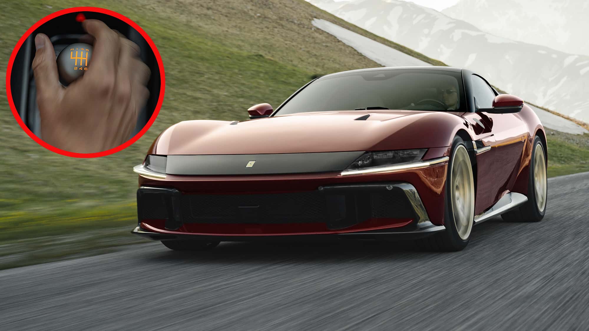 Ferrari-12Cilindri-Manuale-Seine-Handschaltung-ist-ein-Technik-Kunstwerk