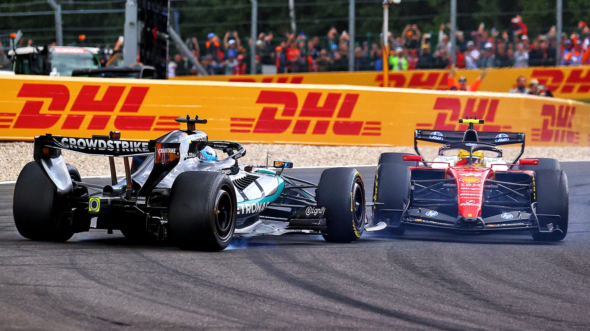 Image accompanying coverage of Collisions, Chaos, and the Internal Logic of the Scuderia: Inside Hamilton’s Belgian Grand Prix