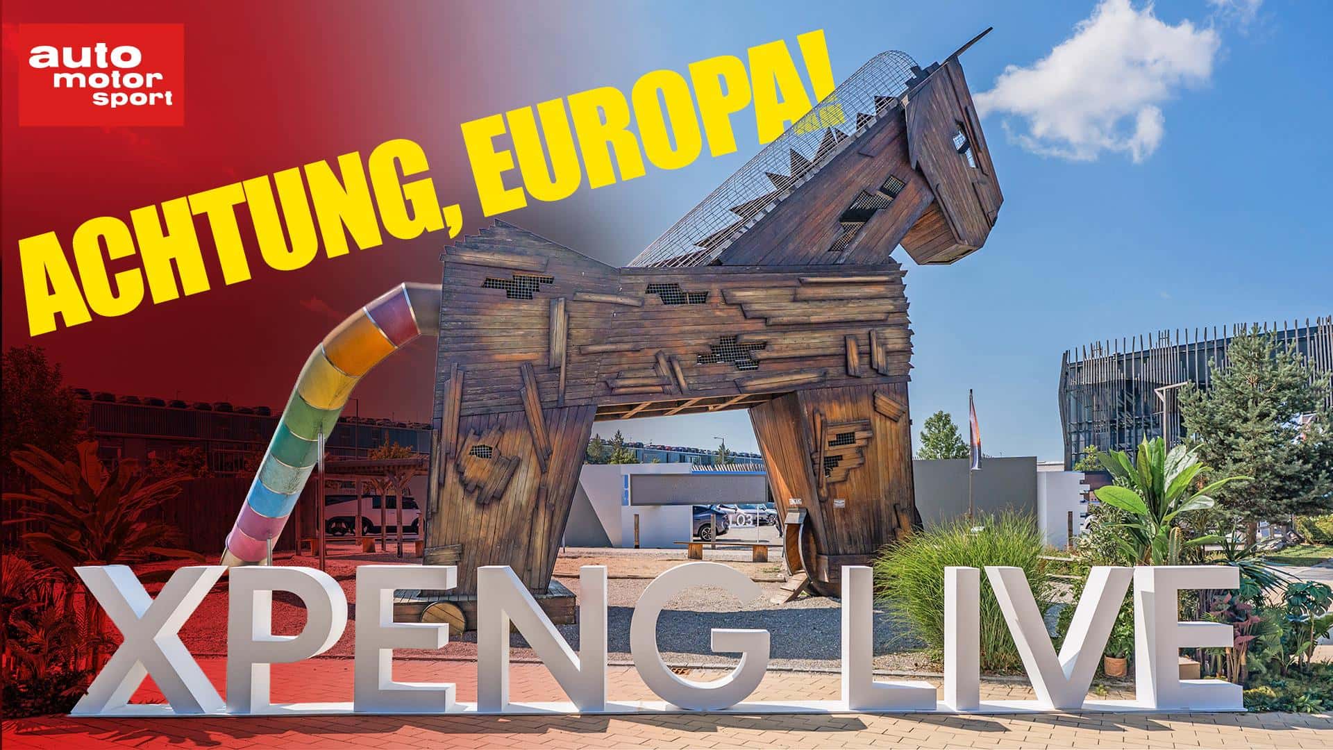 Xpeng-CEO He Xiaopeng präsentiert neue Strategie in München