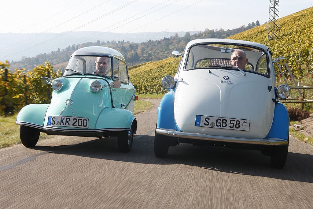 BMW Isetta 300 und Messerschmitt KR 200: Mit Kleinstwagen ins ...