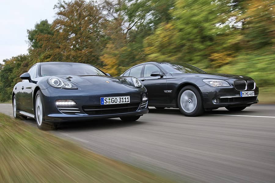 BMW 750i x-Drive gegen Porsche Panamera 4S im Test