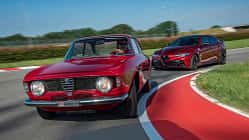Alfa Romeo Giulia GTAm, alt und neu im Vergleich