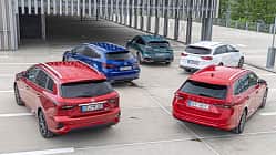 Kia Ceed SW, MG5, Peugeot 308 SW, Skoda Octavia Combi, Toyota Corolla TS