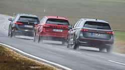 BMW 520d Touring, Skoda Superb, VW Passat