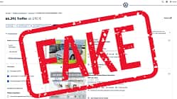 VW Gebrauchtwagen-Webseite