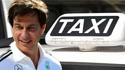 Collage Toto Wolff & Taxi aus Rom
