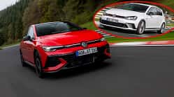 VW Golf 8 GTI Edition 50 eingeklinkt VW Golf 7 GTI Clubsport S
