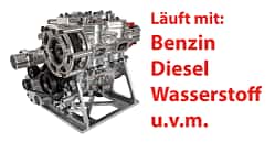 Alpha-Otto Zweitakt Kompressor Verbrennungsmotor Prototyp
