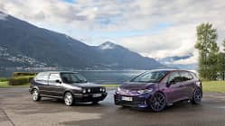 VW ID.3 und Golf 2 fire and ice