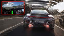 Porsche 911 992.2 Turbo S Heck Grafik eingeklinkt Nürburgring Nordschleife Onboard