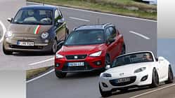 Gebrauchtwagen, Unterhaltskosten, Unterhalt, Wartung, Versicherung, Steuer, Günstig, Seat, Arona, Mazda, MX-5, Fiat, 500