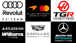 Formel 1 - Logo-Collage 2026 Formel 1 - Logo-Collage 2026