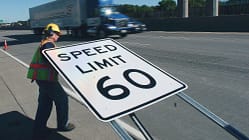 Tempolimit Speed Limit USA Amerika Verkehrsschild