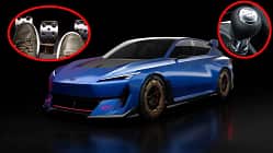 Subaru Performance-E STI Concept eingeklinkt Pedalerie Schalthebel