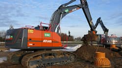 Atlas GmbH insolvent, Bagger, Baustelle