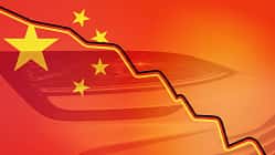 02/2026, China Flagge Deutschland down