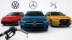 Collage Diesel-Champions in Deutschland VW Mercedes DS