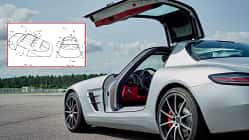 Mercedes meldet Patent für einen Mechanismus, der beim Einsteigen das Dach öffnet, an.