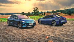 VW ID.7 und BMW i3 