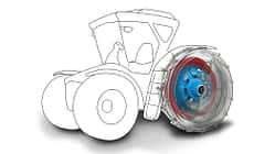 Wasserstoffspeicher Traktor-Rad