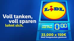 Volltanken, voll sparen bei Lidl: 33.000 Shell Tankgutscheine für Lidl Plus-Kunden