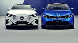Mercedes C EQ und BMW i3 Neue Klasse