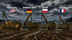 08/2026, Berge-Panzer im Vergleich, M88A3 Hercules, Bergepanzer 3 Büffel, K2PL ARV, Leclerc DNG Berge-Panzer im Vergleich