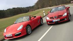 Porsche Boxter S, Mercedes Benz SLK 350