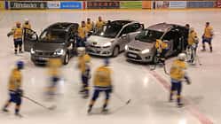 Peugeot 5008, Ford Grand C-Max, VW Touran, Kompaktvans, Eishockey