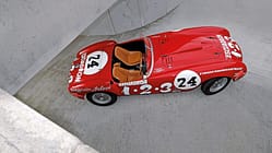 Ferrari 375 MM Spider, von oben, Seitenansicht