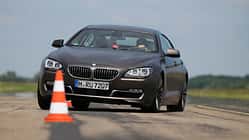 BMW 640d Gran Coupé, Frontansicht, Slalom