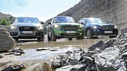 Audi Q3, BMW X1, Mini Countryman, Frontansicht