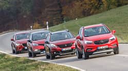 Mazda CX-3 Skyactiv-D 105, Opel Mokka X 1.6 CDTI, Peugeot 2008 BlueHDi 120, Renault Captur dCi 110
