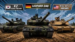 Panzer Leopard, K2 und Abrams