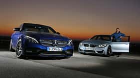 BMW M3, Mercedes AMG C63, Frontansicht