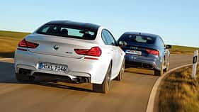 Audi RS 7  Sportback, BMW M6 Gran Coupé, Heckansicht